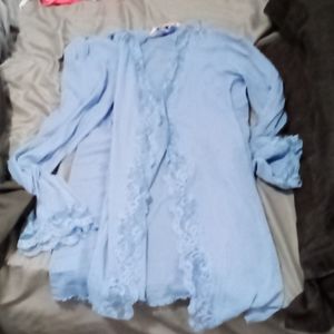 Light blue Lacy robe